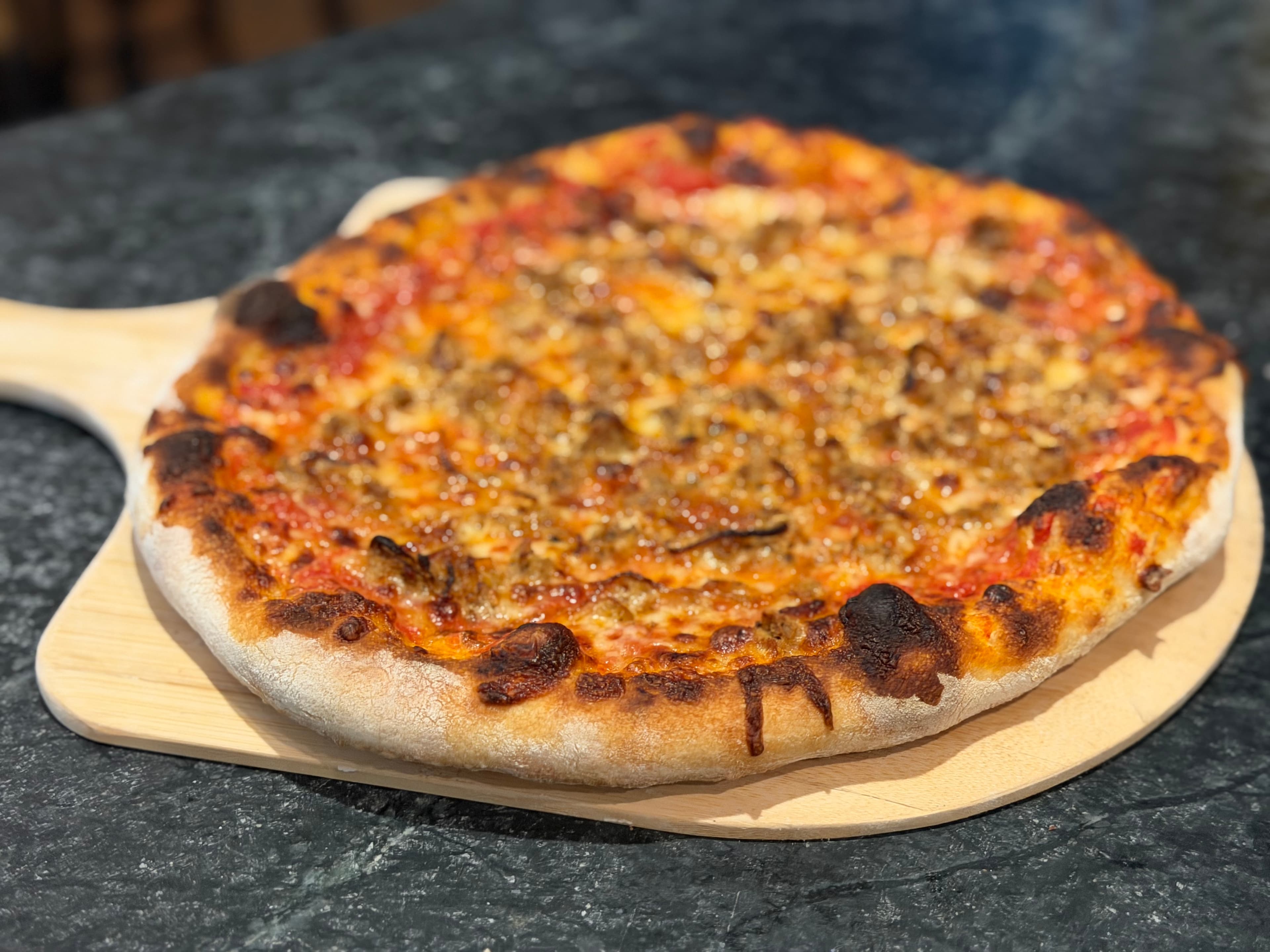 A Pop's Pies signature pizza